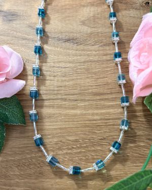 Turquoise Crystal Necklace