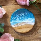Coastal Resin Coaster