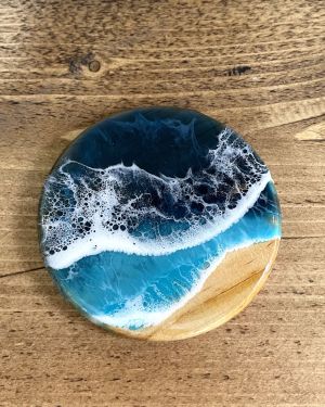 Coastal Resin Coaster