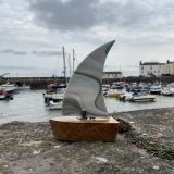 Turquoise Glass Boat