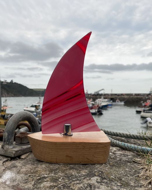 Red Glass Boat