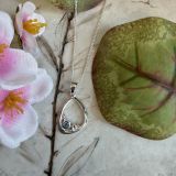 Blue Topaz Organic Shape Necklace
