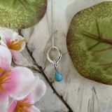 Turquoise Circle Necklace