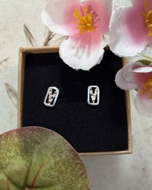 Rectangular Heart Frame Studs
