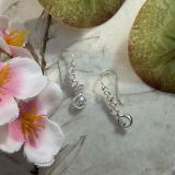 Blue Topaz Pebble Earrings