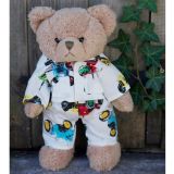 Teddy Bear In Tractor Pyjamas