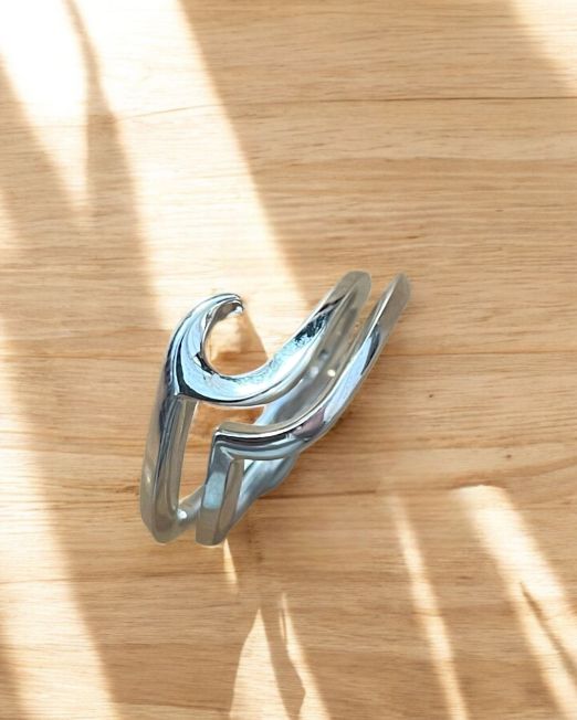 Two Piece Wave Ring