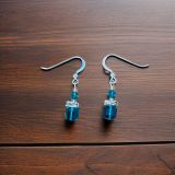 Turquoise Crystal Earrings