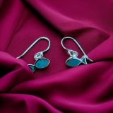 Turquoise Fish Earrings