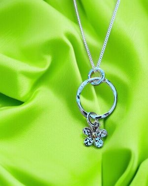 Daisy In Hoop Necklace