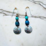 Double Orb Copper Earrings