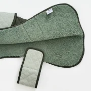 Country Khaki Quilted Dog Coat