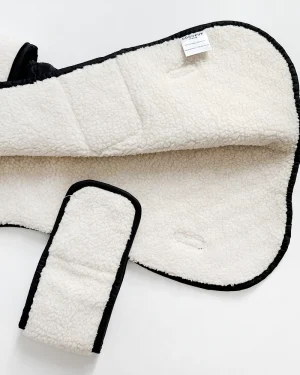 Midnight Black Quilted Dog Coat