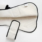 Midnight Black Quilted Dog Coat
