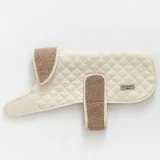 Creamy Chai Quilted Dog Coat