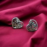 Celt Heart Knot Studs