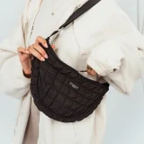 Crossbody Crescent Onyx Dog Walking Bag