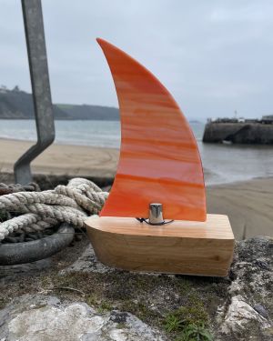 Orange Glass Boat
