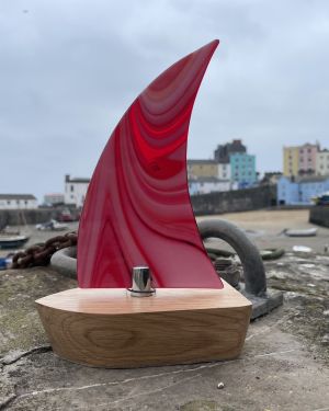 Red Glass Boat