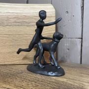 Child And Their Dog Sculpture