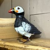Metal Puffin Sculpture