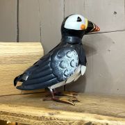 Metal Puffin Sculpture