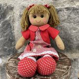 Ladybird Dress Rag Doll