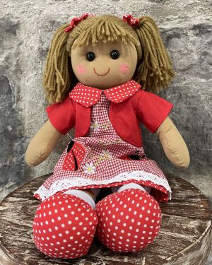 Ladybird Dress Rag Doll