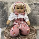 Pink Floral Dress Rag Doll
