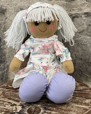 Unicorn Dress Rag Doll