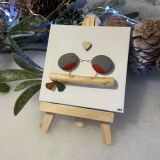 Two Robins Pebble Canvas