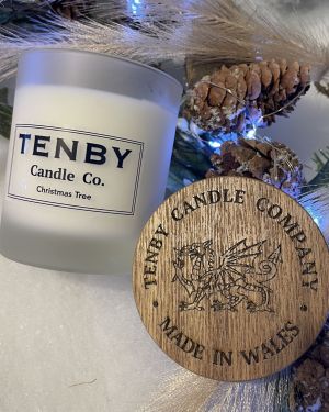 Christmas Tree Glass Candle
