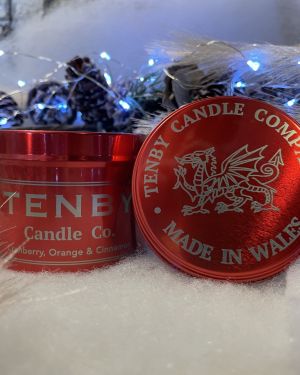 Cranberry, Orange And Cinnamon Tin Candle