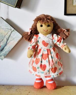 Love Heart Dress Rag Doll