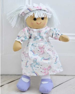 Unicorn Dress Rag Doll