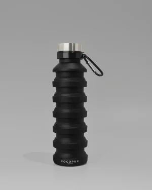 Collapsible Black Water Bottle