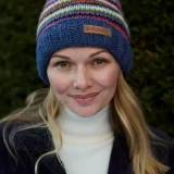Denver Stripe Bobble Beanie