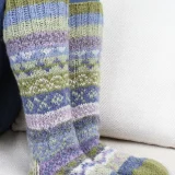 Classic Fairisle Olive Long Socks