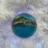 Tenby At Dusk Glass Bauble