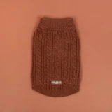 Hot Coco Cable Knit Dog Jumper