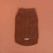 Hot Coco Cable Knit Dog Jumper