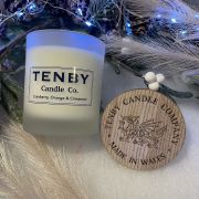 Christmas Frosted Glass Candle Gift Set