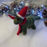 Dino With Glasses Christmas Decoration