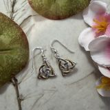 Triangular Celt Knot Earrings
