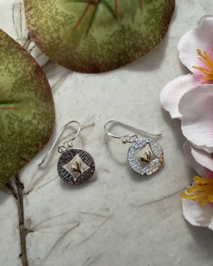 Circle Heart Earrings