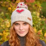 Heart Bobble Beanie