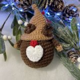 Christmas Round Reindeer Decoration