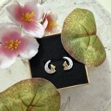 Hare On The Moon Studs