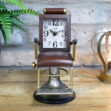 Brown Barber Chair Clock