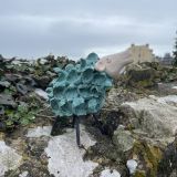 Ceramic Fluffy Blue Sheep